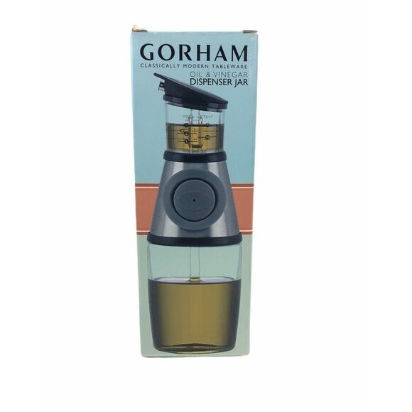 Gorham Oil Or Vinegar Dispenser Jar - Allow You To Measure The Precise Amount - Picture 1 of 5